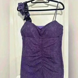 Reign on Purple Sequin Dress with Slit